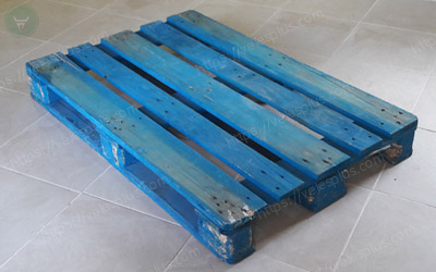 Поддон деревянный б/у 1200*800, Euro, синий.